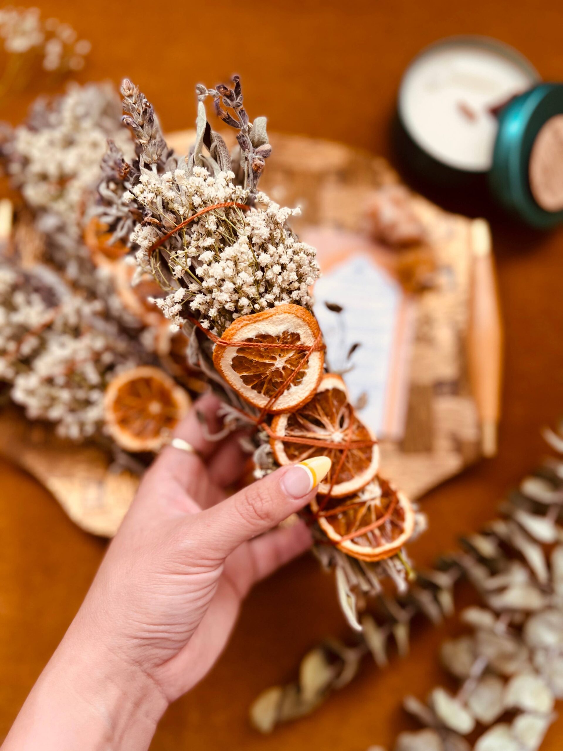 The 12th Moon - CITRUS HARVEST Sage Bouquet Bundles - Botanical Smudge