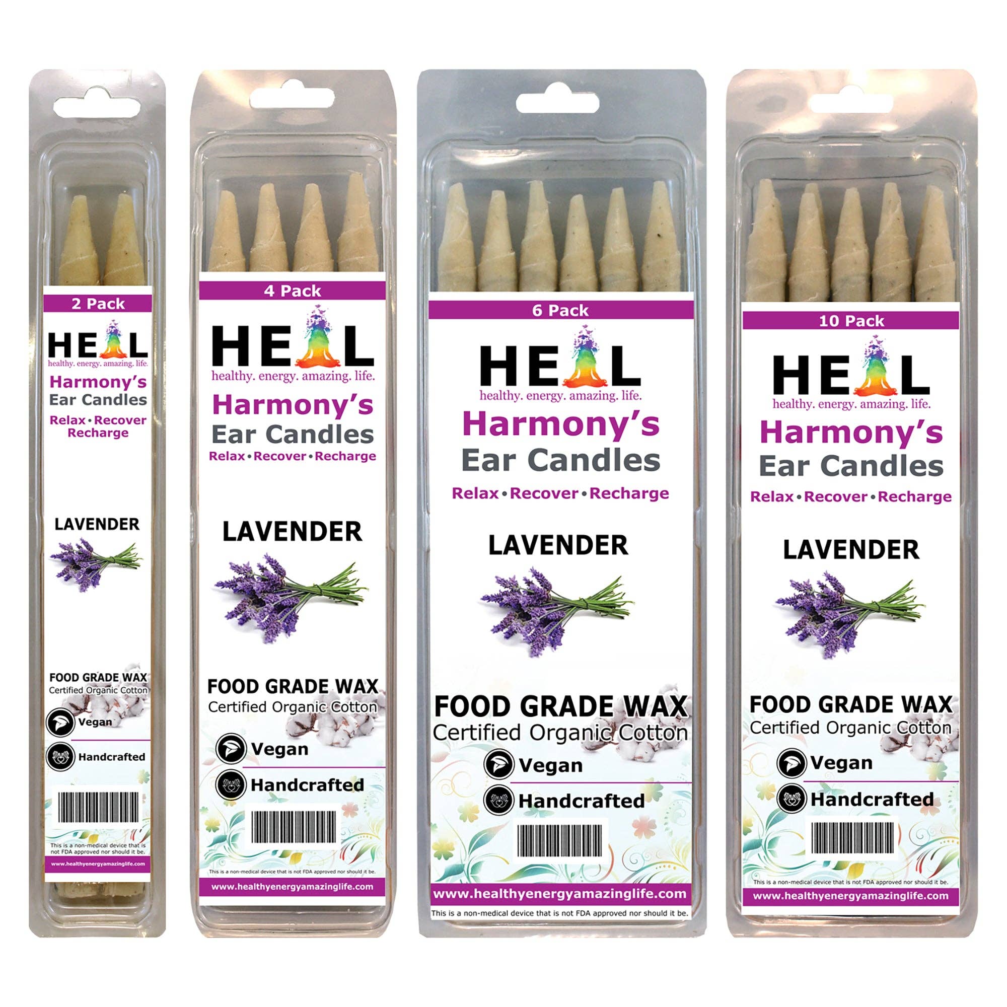 Healthy Energy Amazing Life - Lavender Harmony's Ear Candles