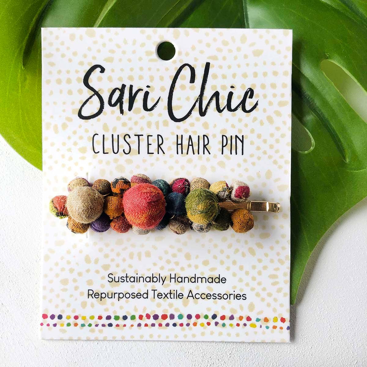 Kantha Cluster Hair Pin - WorldFinds
