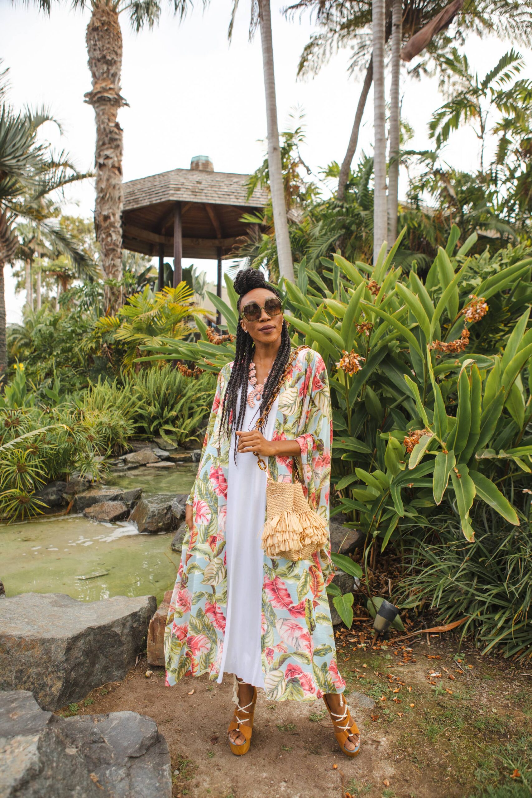 Esther Palm Kimono - Jennafer Grace - Small