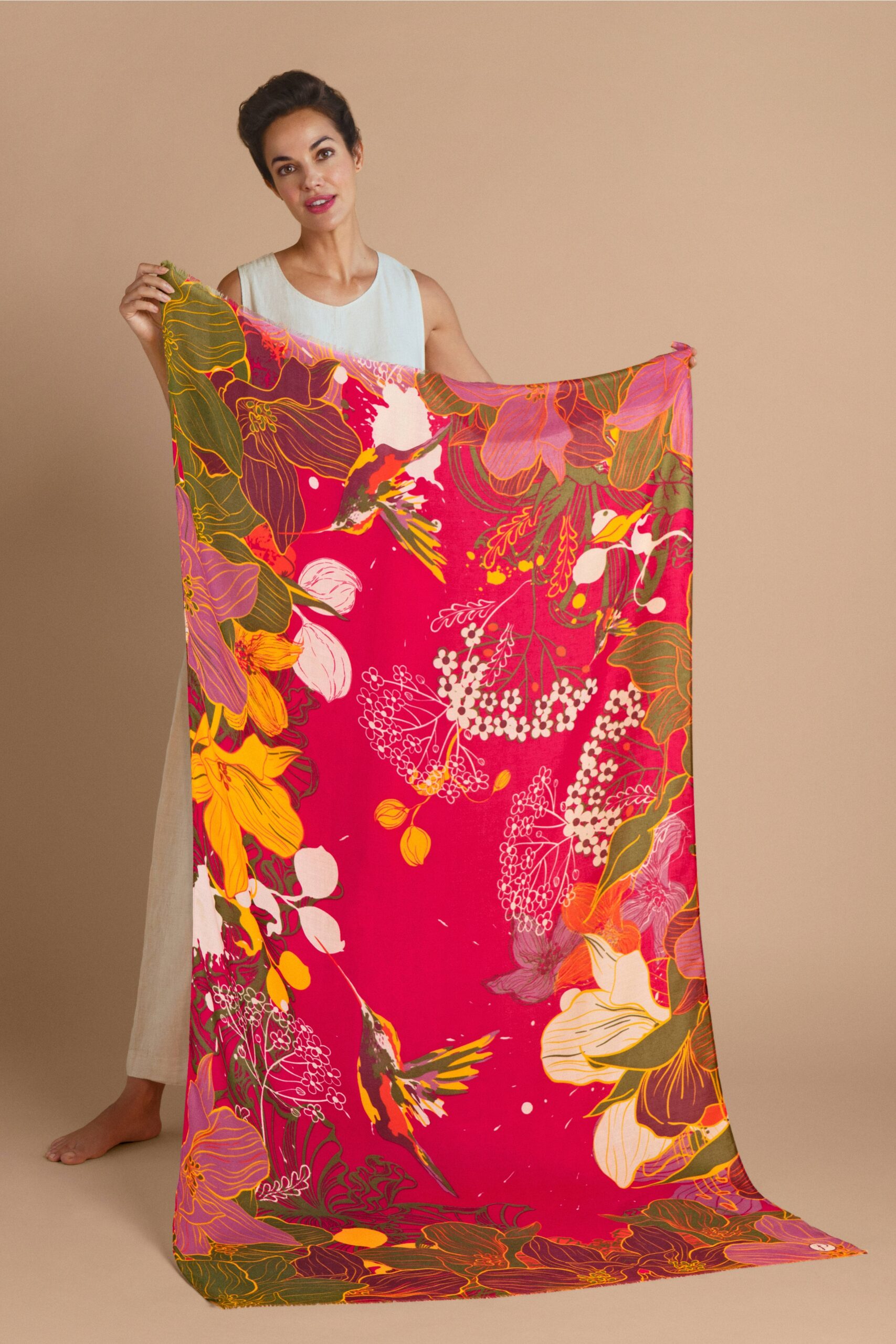 Print Hovering Hummingbird Scarf